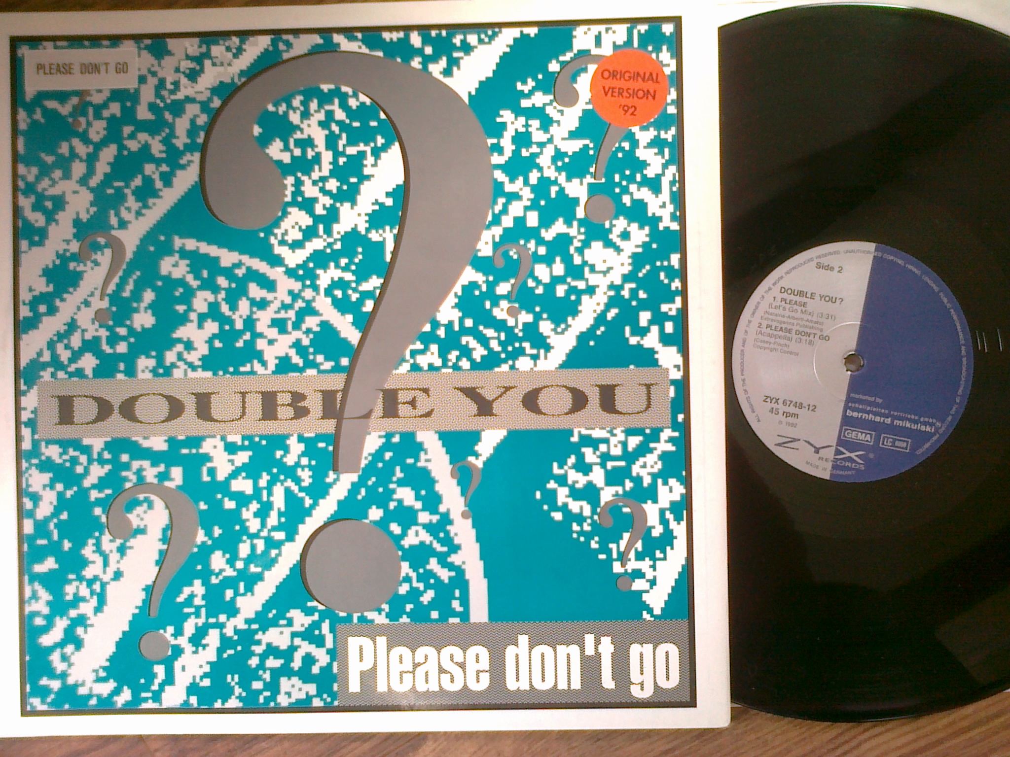 Double You ‎- Please Don't Go